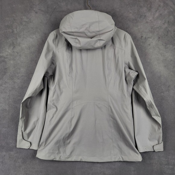 Patagonia All Time Shell Jacket Womens Small Gray Rain Coat Waterproof 27185 - Picture 2 of 13